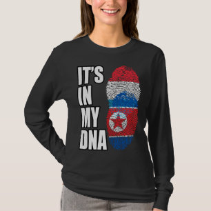 Camiseta Bandera de la herencia de ADN mixto de Luxemburgo