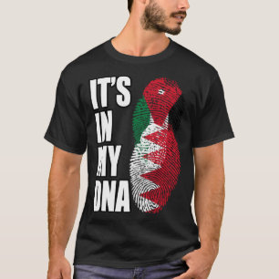 Camiseta Bandera de la herencia de ADN mixto jordano y bahr