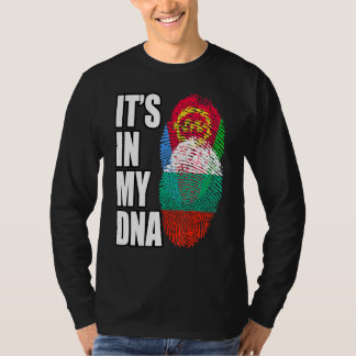 Camiseta Bandera de la herencia del ADN mixto búlgaro y eri