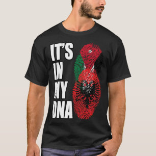 Camiseta Bandera de la herencia del ADN mixto jordano y alb