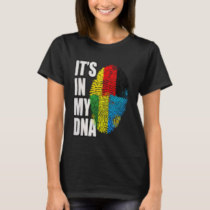 Camiseta Bandera de la herencia genética alemana y ruandesa