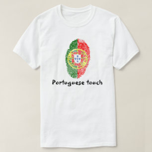 Camiseta Bandera de la huella dactilar del tacto del