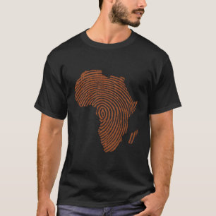 Camiseta Bandera de la huella del Adn en África Diseño del 