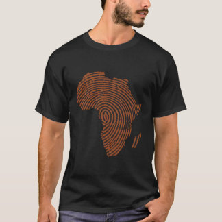 Camiseta Bandera de la huella del Adn en África Diseño del