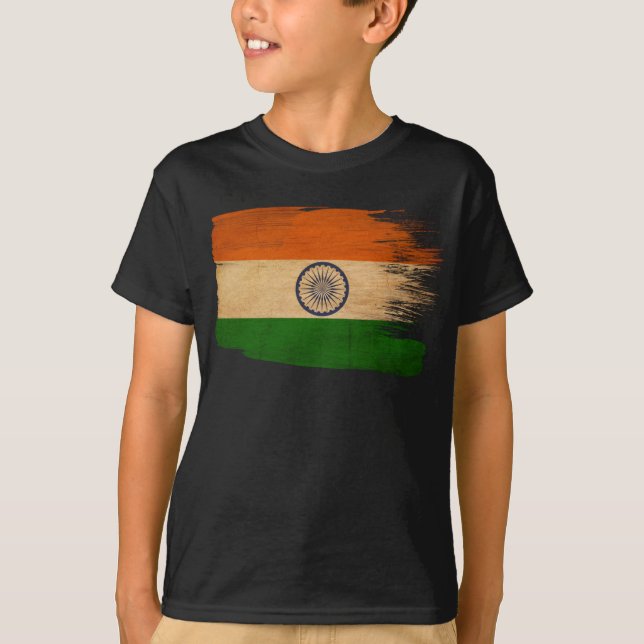 Camiseta Bandera de la India (Anverso)