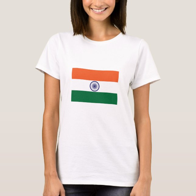Camiseta Bandera de la India (Anverso)
