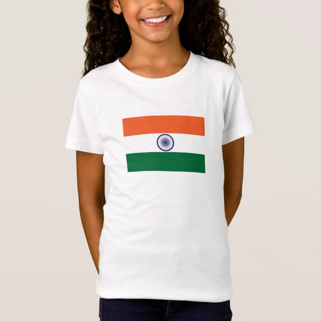 Camiseta Bandera de la India (Anverso)