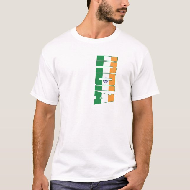 Camiseta Bandera de la India (Anverso)