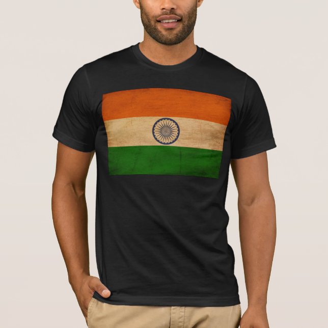 Camiseta Bandera de la India (Anverso)