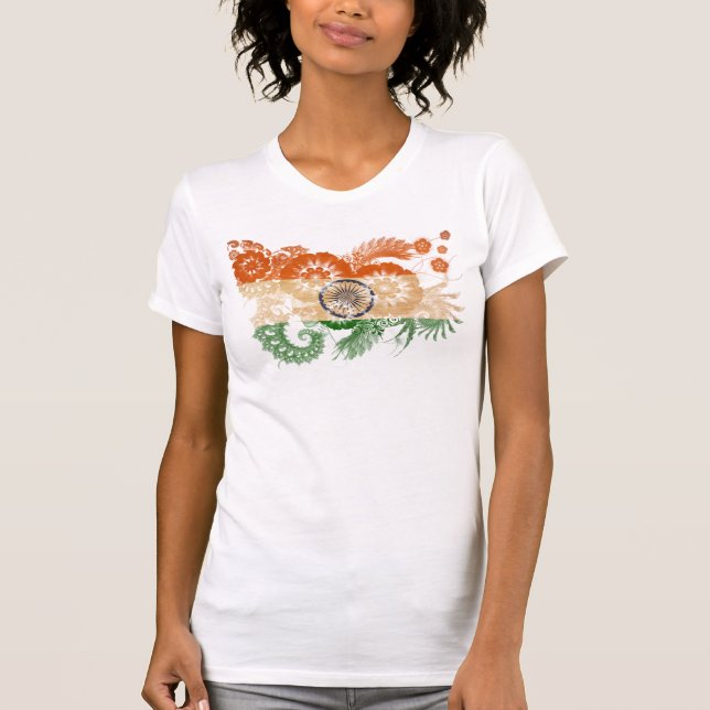 Camiseta Bandera de la India (Anverso)