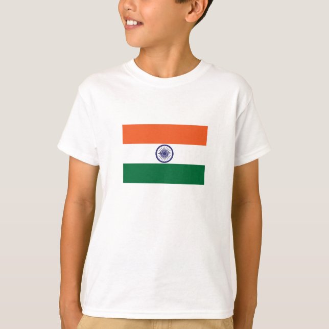 Camiseta Bandera de la India (Anverso)