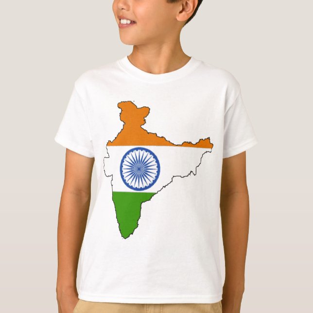 Camiseta Bandera de la India (Anverso)