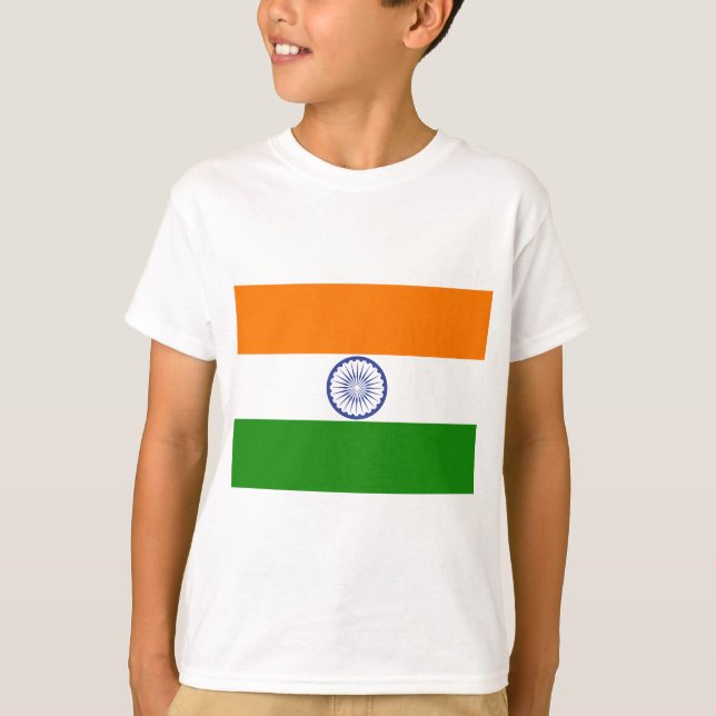 Camiseta Bandera de la India (Anverso)