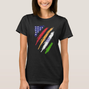 Camiseta Bandera de la India Americana Crece USA Mes del Pa
