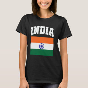 Camiseta Bandera de la India Celebrar la cultura india Patr