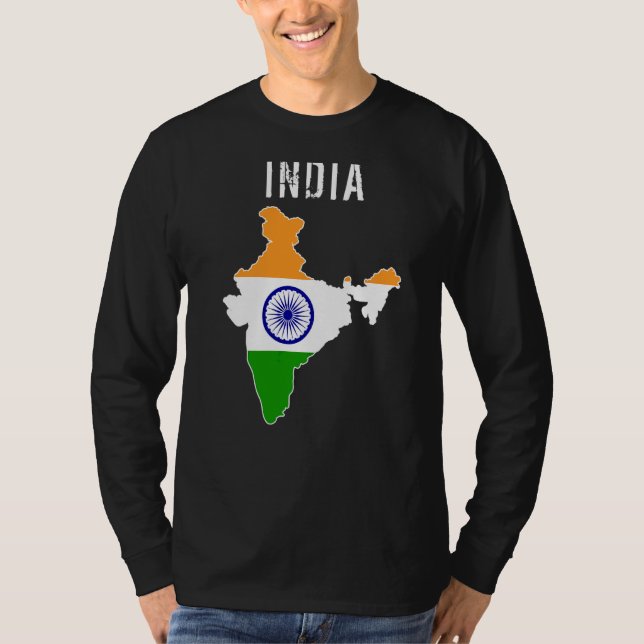 Camiseta Bandera de la India para las personas que aman la  (Anverso)