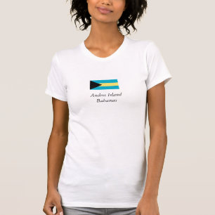 Camiseta Bandera de la isla de Andros, Bahamas