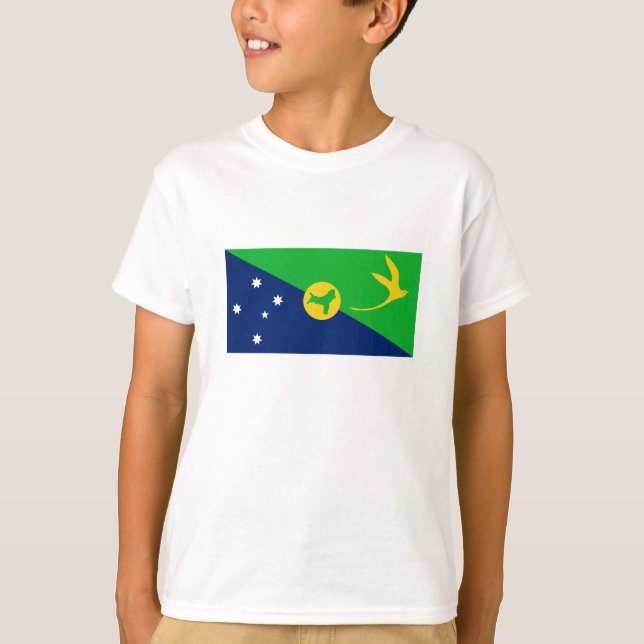 Camiseta Bandera de la isla de los navidades (Anverso)