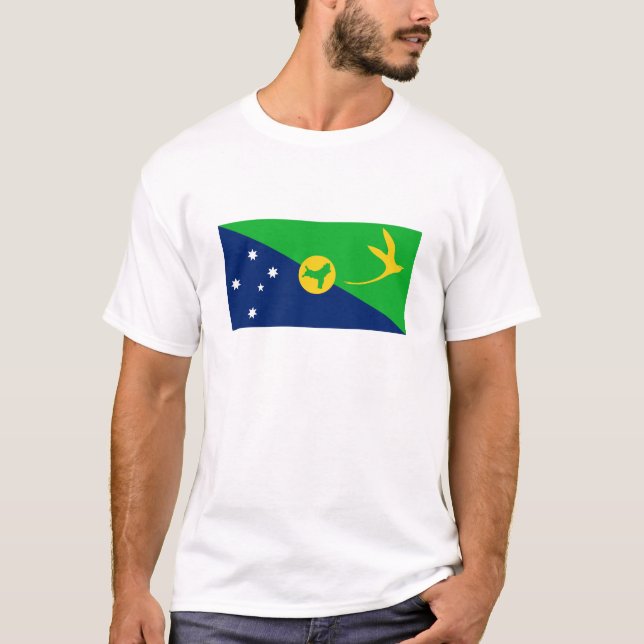 Camiseta Bandera de la isla de los navidades (Anverso)