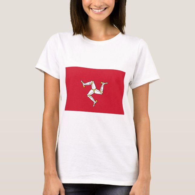 Camiseta Bandera de la Isla de Man (Anverso)