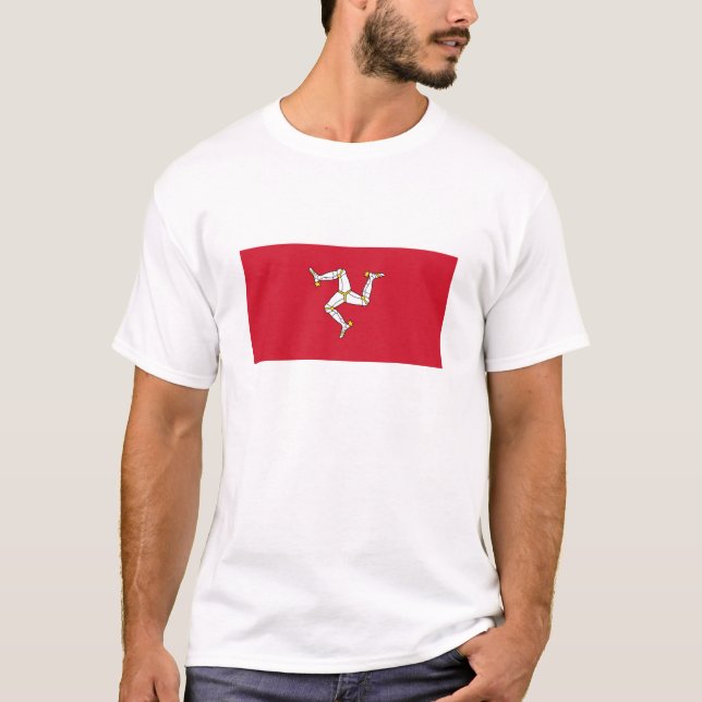 Camiseta Bandera de la Isla de Man (Anverso)
