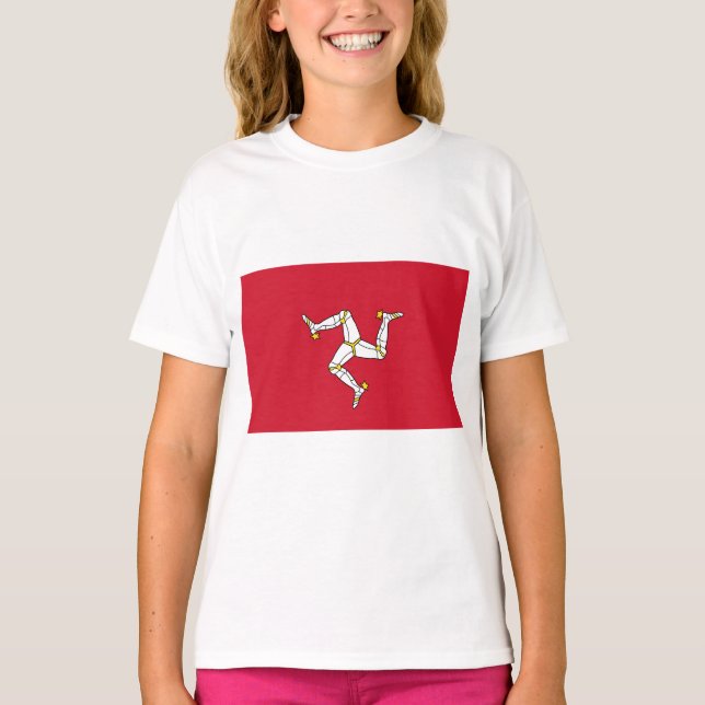 Camiseta Bandera de la Isla de Man (Anverso)