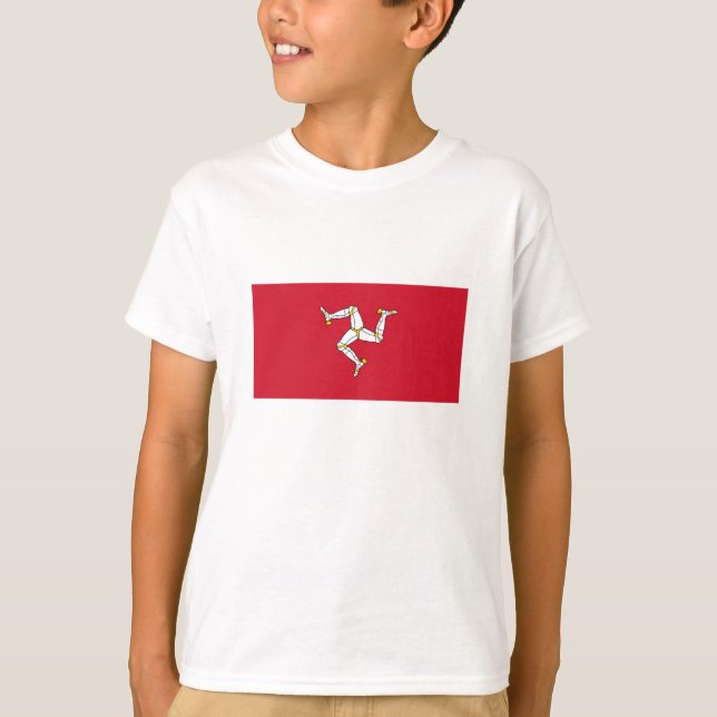 Camiseta Bandera de la Isla de Man (Anverso)