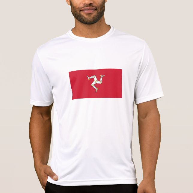 Camiseta Bandera de la Isla de Man (Anverso)