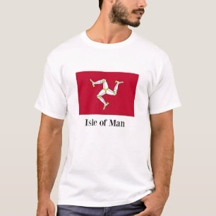 Camiseta Bandera de la Isla de Man, diseño personalizado