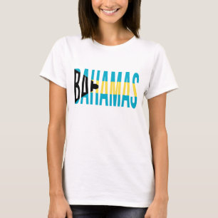 Camiseta Bandera de la isla de vacaciones de Bahamas