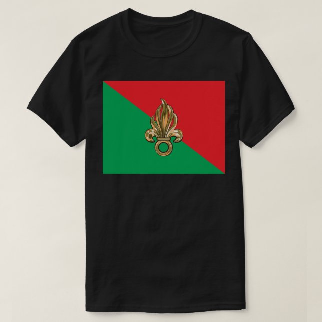 Camiseta Bandera de la Legión Extranjera Francesa (Diseño del anverso)