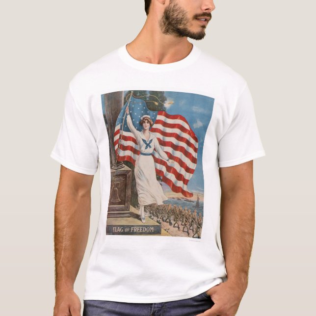 Camiseta Bandera de la libertad (Anverso)