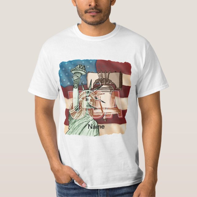 Camiseta Bandera de la Libertad de EE. UU. (Anverso)