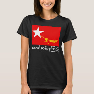 Camiseta bandera de la liga para la democracia nacional