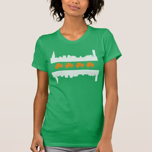Camiseta Bandera de la línea aérea irlandesa de Chicago en  (Anverso)