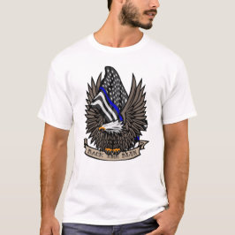 Camiseta Bandera de la Línea Azul de la Policía Azul de Est