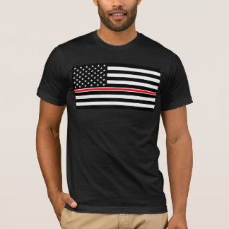 Camiseta Bandera de la Línea Roja Fina: Memorial a los Héro