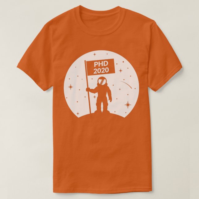 Camiseta Bandera de la Luna PHD 2020 Ofertas de Graduación  (Diseño del anverso)