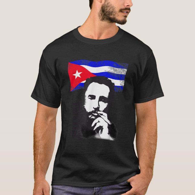 Camiseta Bandera de la manifestación de la Revolución cuban (Anverso)