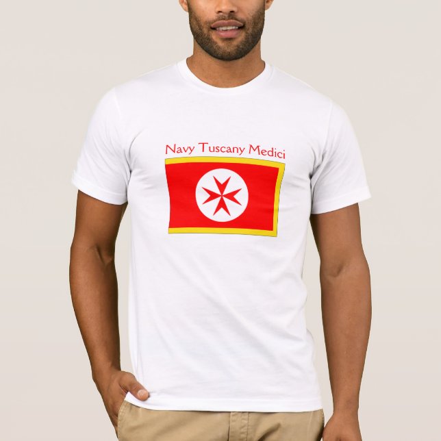 Camiseta Bandera de la marina de guerra Toscana Medici (Anverso)