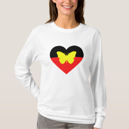 Camiseta Bandera de la mariposa aborigen