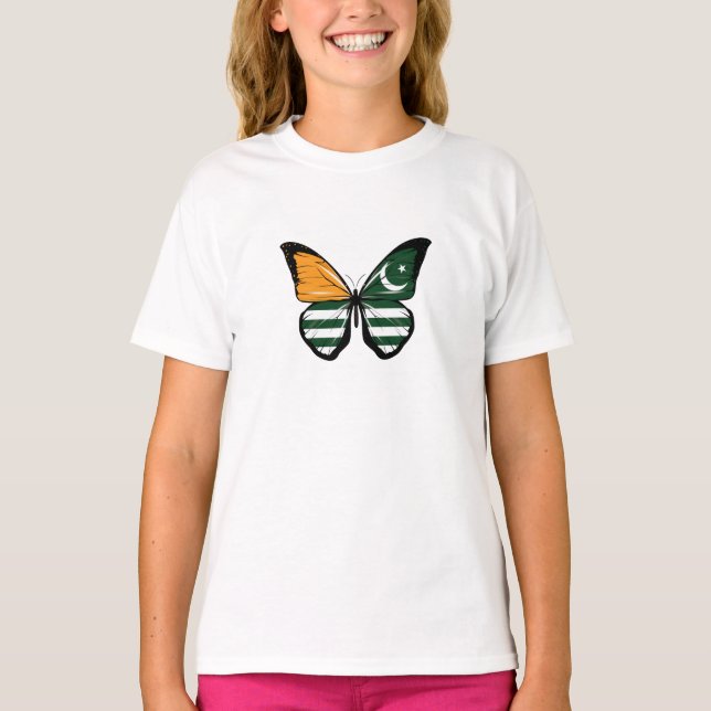 Camiseta Bandera de la mariposa de Cachemira (Anverso)