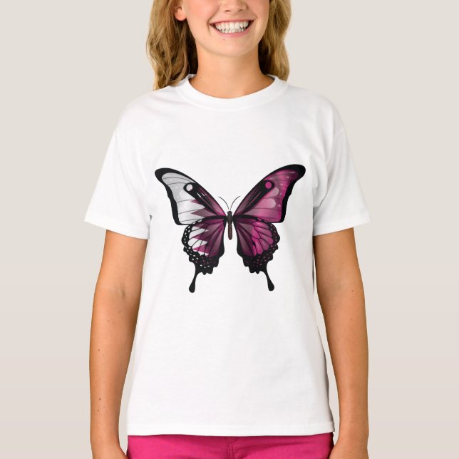 Camiseta Bandera de la mariposa de cola torta de Qatar (Anverso)