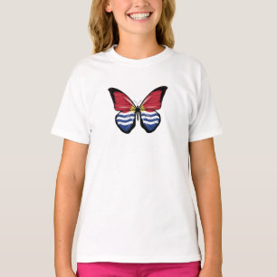 Camiseta Bandera de la mariposa de Kiribati