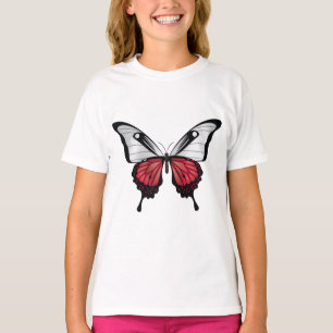 Camiseta Bandera de la mariposa de la cola de inflexión de 
