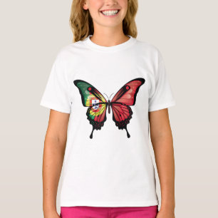 Camiseta Bandera de la mariposa de la cola de las tortugas 