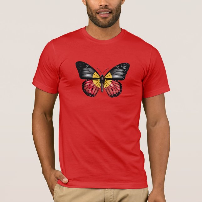 Camiseta Bandera de la mariposa de origen monárico (Anverso)
