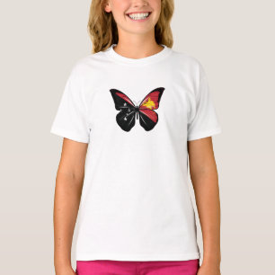 Camiseta Bandera de la mariposa de Papúa Nueva Guinea