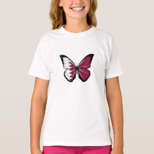 Camiseta Bandera de la mariposa de Qatar