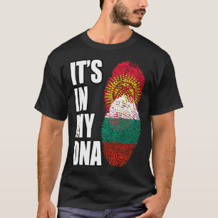 Camiseta Bandera De La Mezcla De ADN Búlgara Y Kirguisa